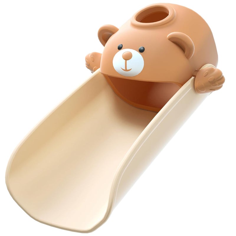 SKYROKU Faucet Extender for Toddlers, Sink Extenders with Temperature Sensitive for Kids Hand Washing Sink Faucet Extension,Suitable for Bathroom Sink, Kitchen,Bathtub (Brown) - Image 1